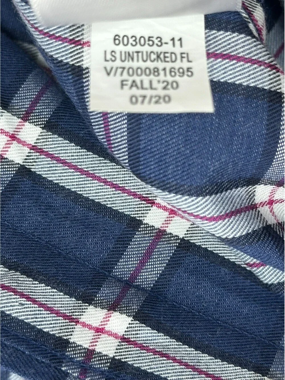 Banana Republic Check Plaid Untucked Button Up Blue Mens L
